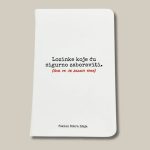 Bilježnica za zapisivanje lozinki s natpisom Lozinke koje ću sigurno zaboraviti