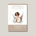 Magnet zahvalnica dječak anđeo s krilima moli