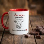 Šalice s humorističnim i ljubavnim porukama