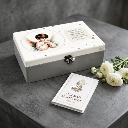 Poklon set za pričest – kutija uspomena i molitvenik (dječak)
