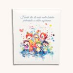 personalizirani fotoalbum za tetu u vrtiću s dječjim ilustracijama i porukom zahvale