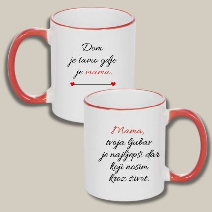 Personalizirana šalica za mamu s porukom